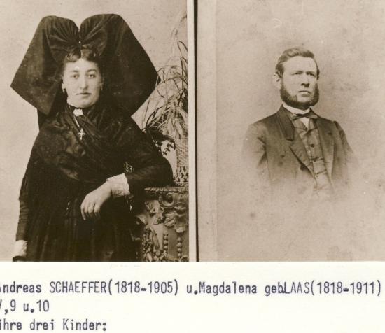 André Schaeffer et son épouse Marie-Madeleine Laas