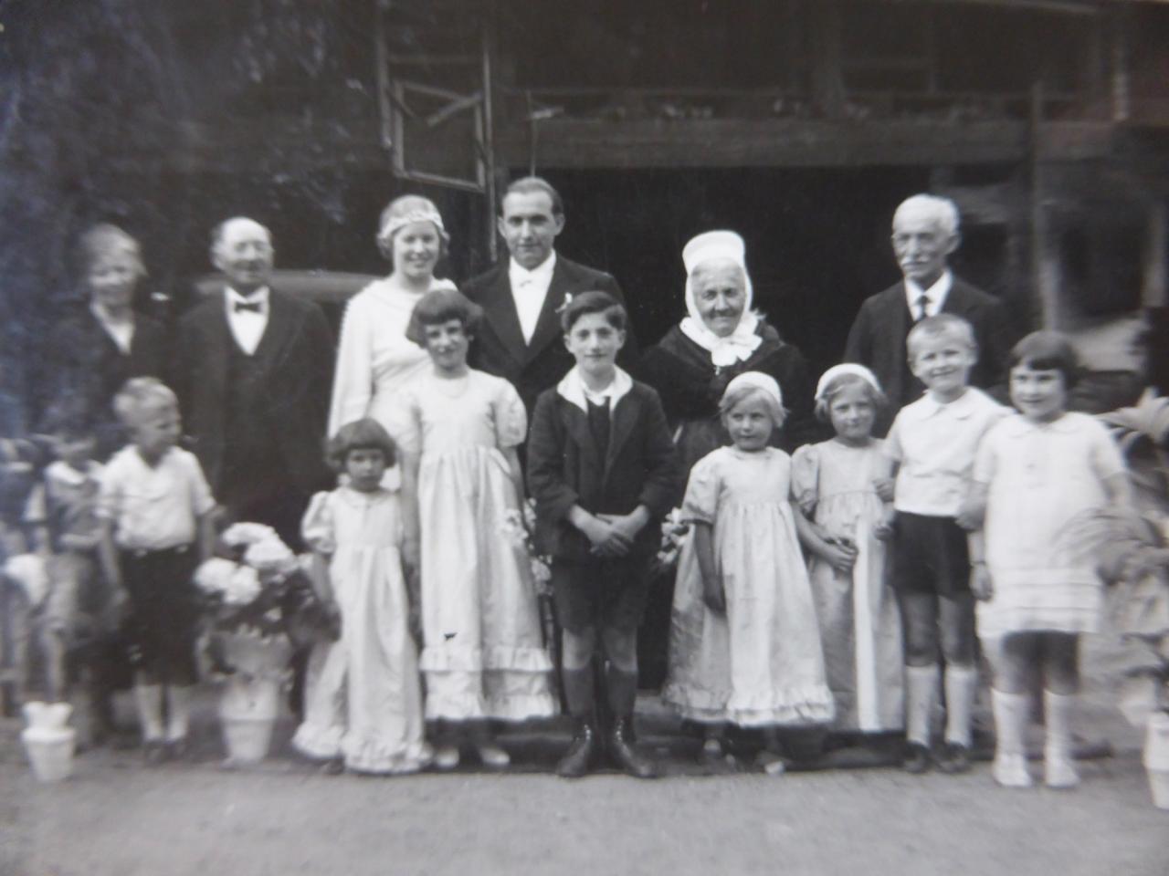 Mariage Marcel Peirotes et Germaine Schaeffer 1 juin 1936